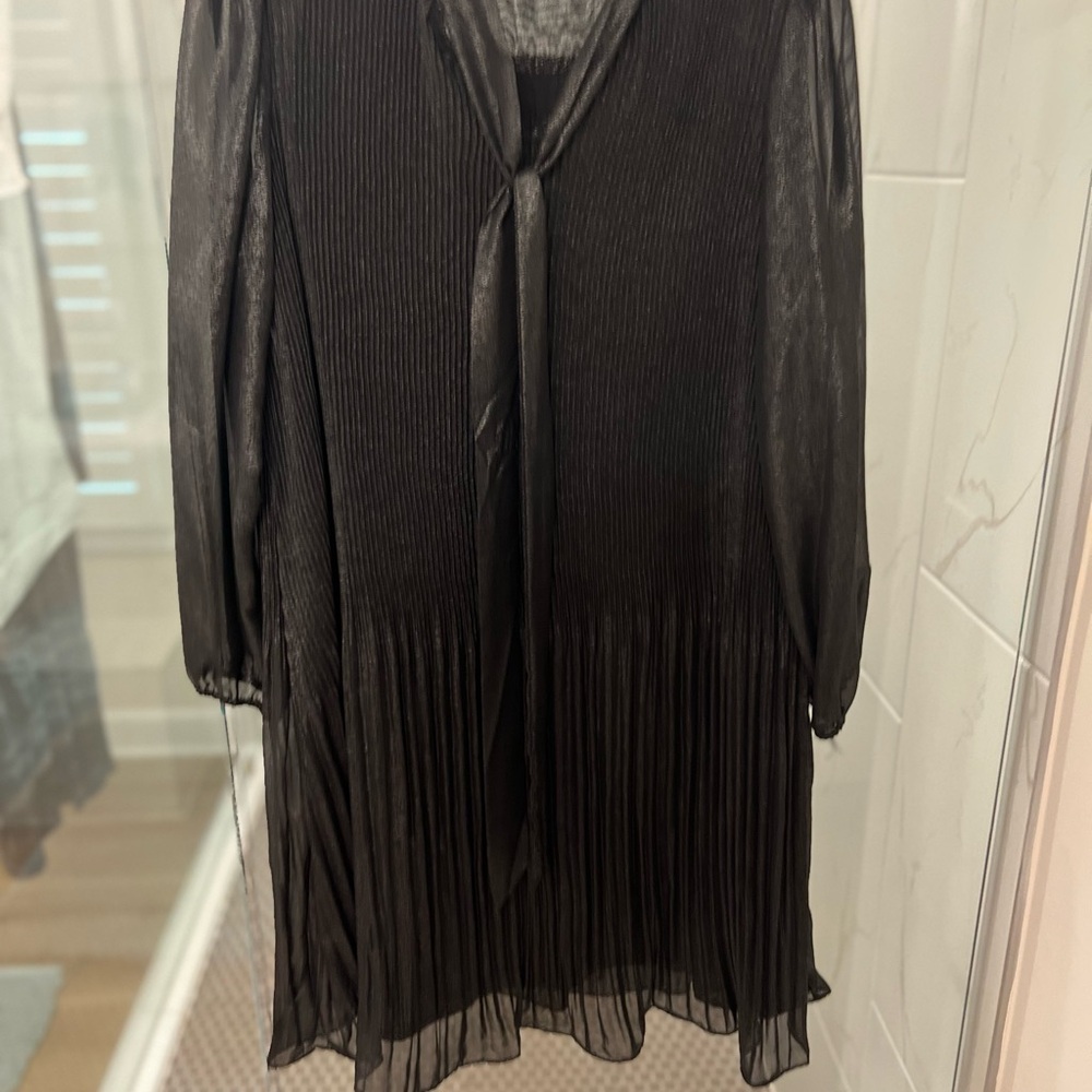 Nanette Lepore Black Long Sleeve Dress